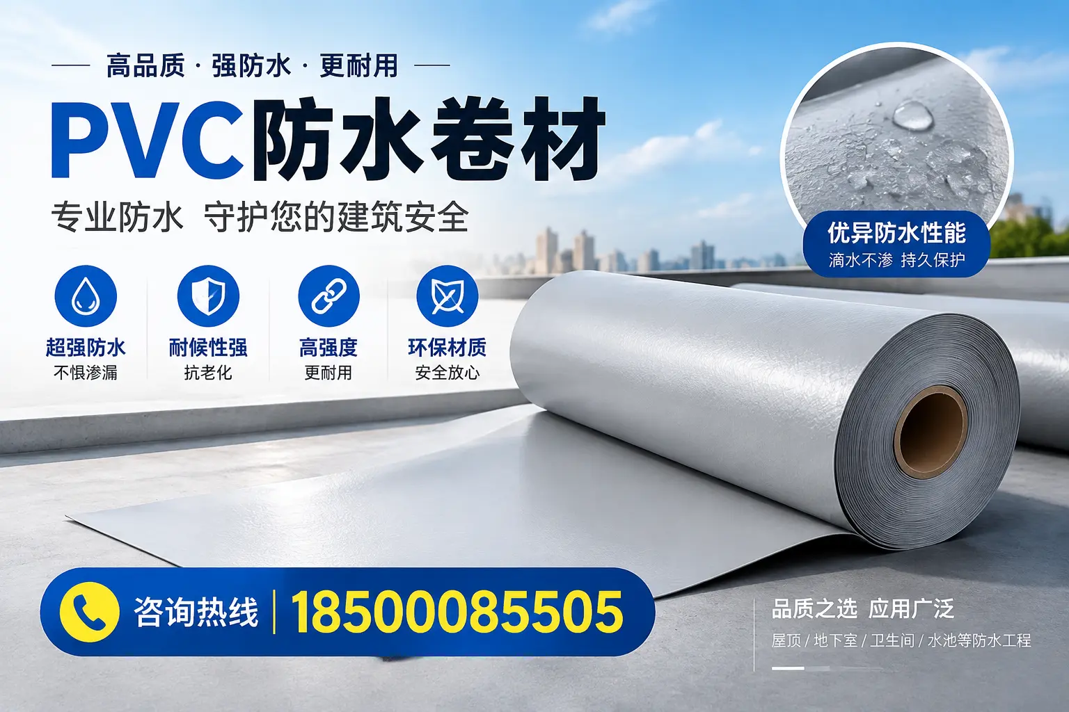 铜陵地区pvc防水卷材的市场现状与发展趋势
